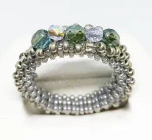 Silvery Gems Ring