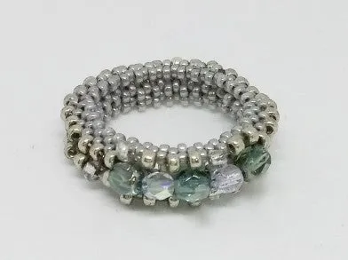 Silvery Gems Ring