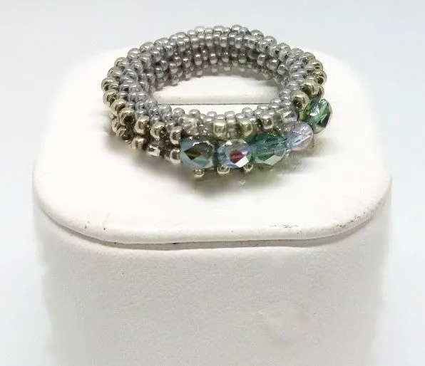 Silvery Gems Ring