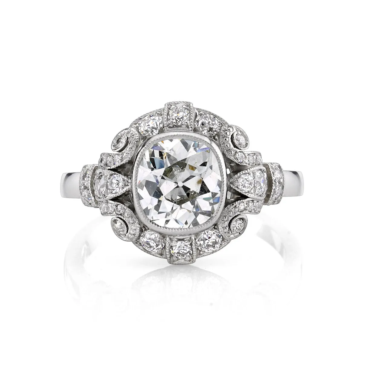 Single Stone Art Deco Inspired Engagement Ring