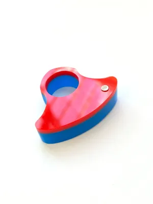 Snou*- Acrylic Rings- Red / Blue