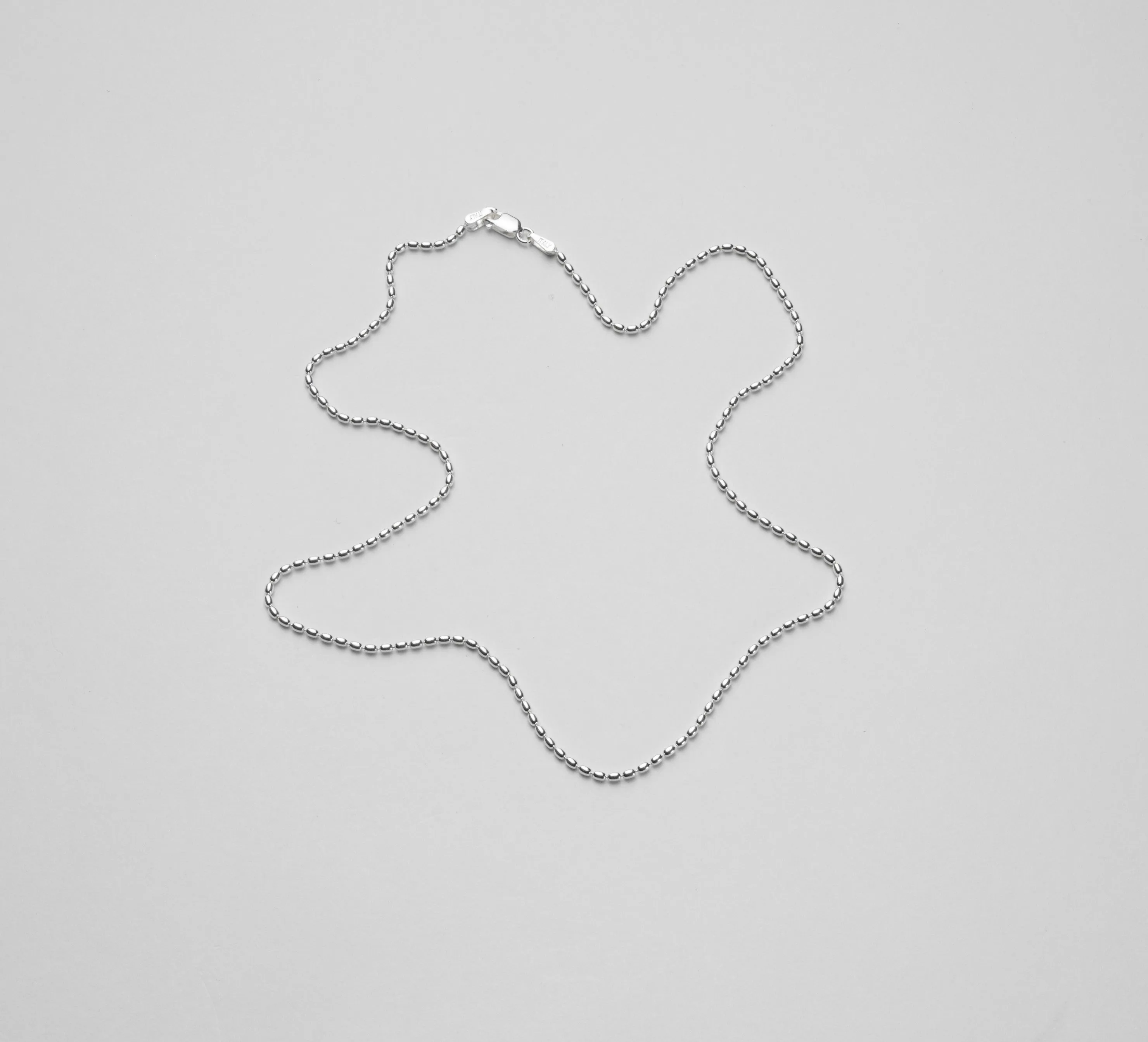 Southern Gates Sterling Silver 1.5mm Rice Bead Chain KAR513 16" (81190)
