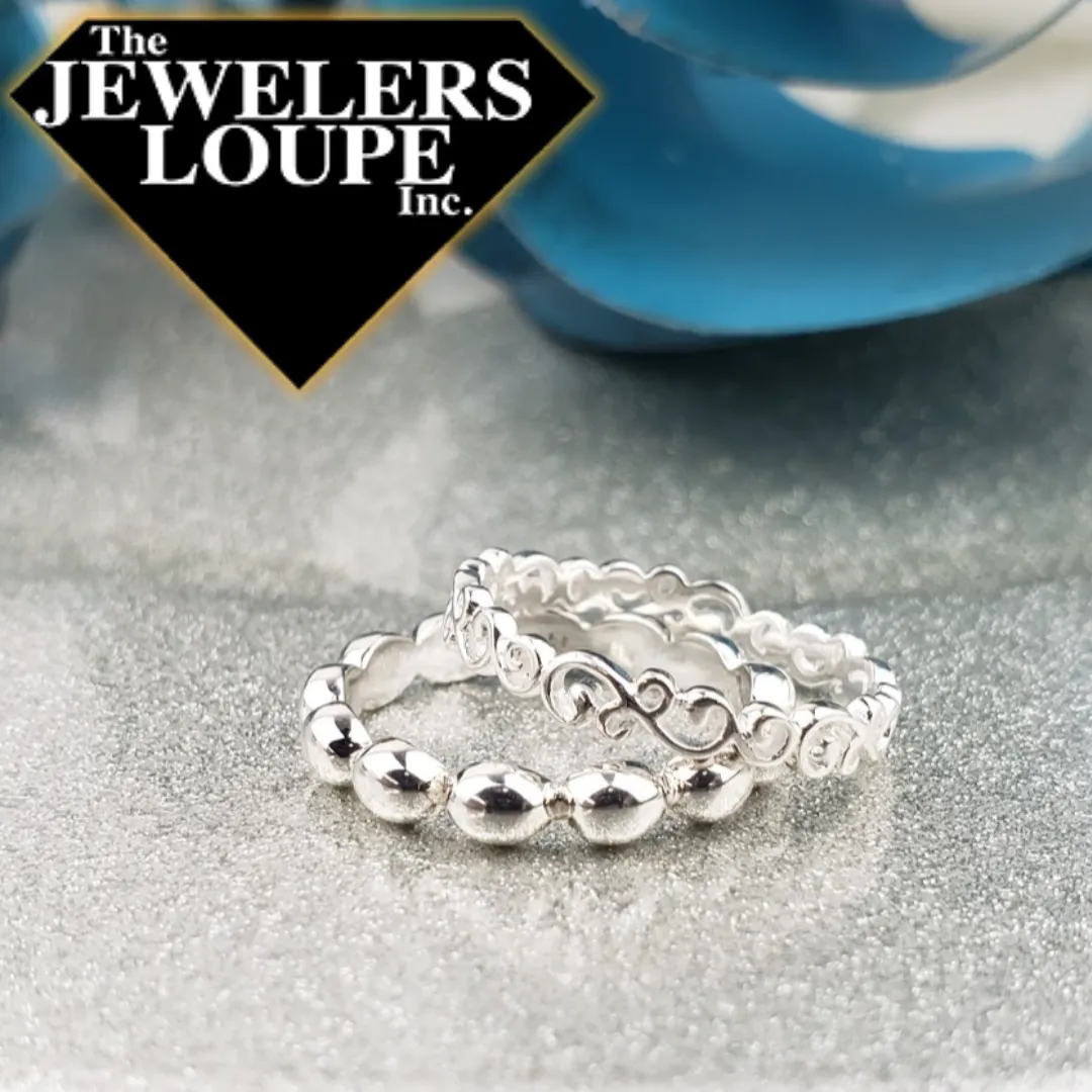 Southern Gates Sterling Silver Rice Bead Ring, Size 9 (93492)