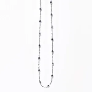 Southern Gates Sterling Silver Rice Bead Satellite Chain KAR605, 18" (97101)