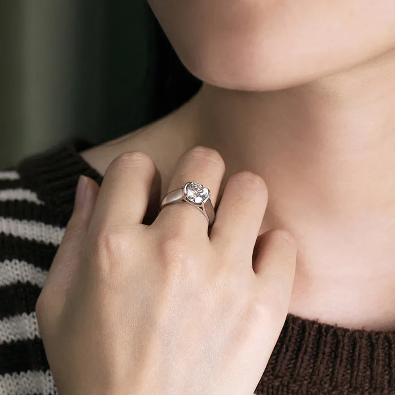 Sparking 2CT Round Moissanite Ring For Women Wedding Jewelry