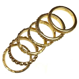 Stacking Rings in 18kt Gold PL