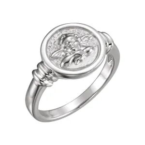 Sterling Silver Angle Ring, Size 7