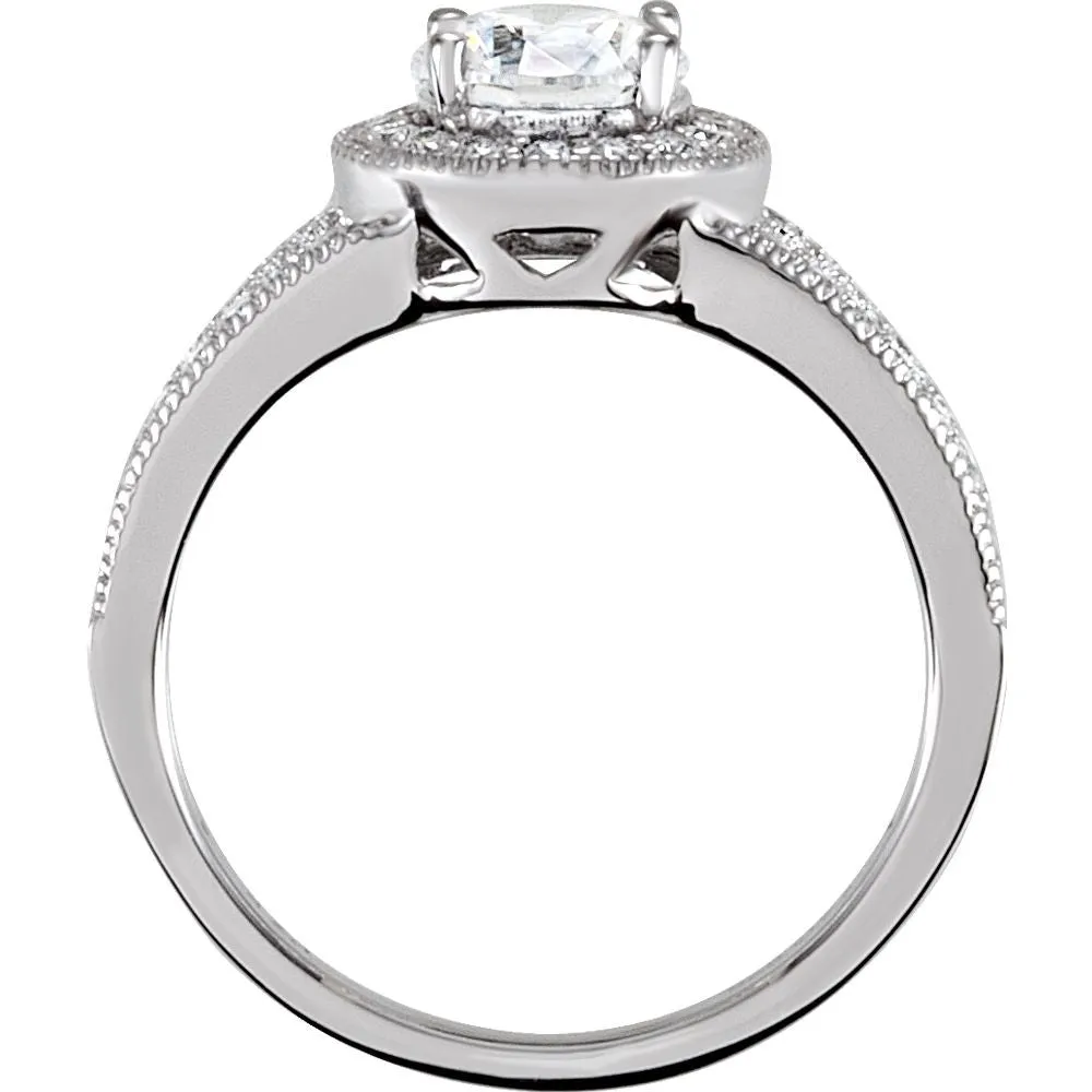 Sterling Silver Cubic Zirconia Ring Size 7