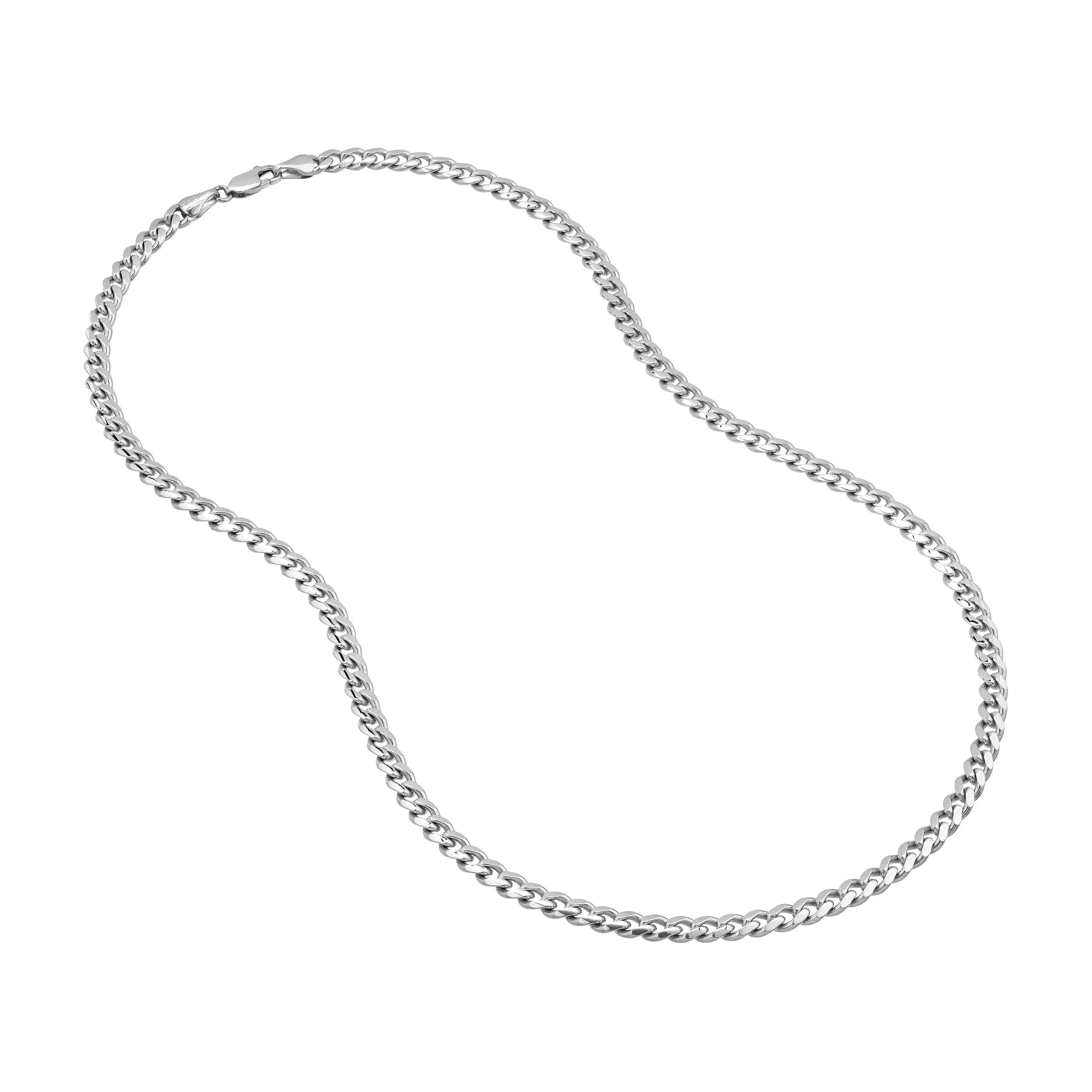 Sterling Silver Miami Cuban Chain Link Necklace, 22 Inch and 24 Inches, 8.85mm