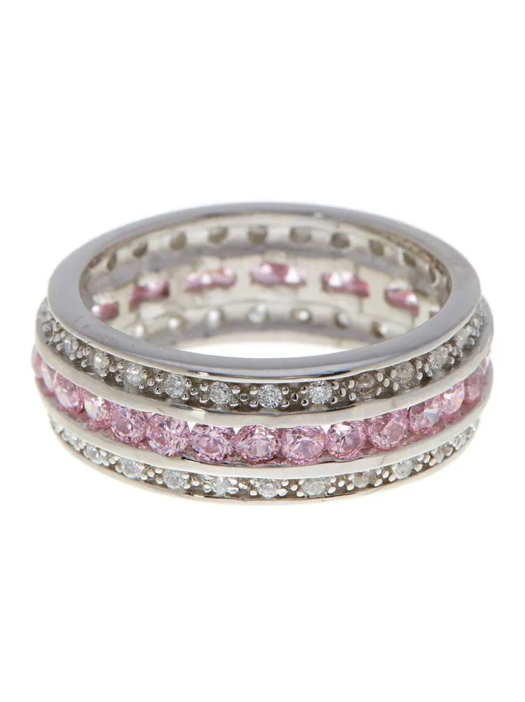 Sterling Silver Paris N' Pink Ring