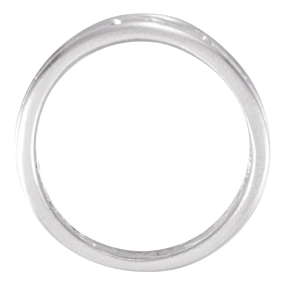 Sterling Silver Polish Finish Scroll Band Size 6