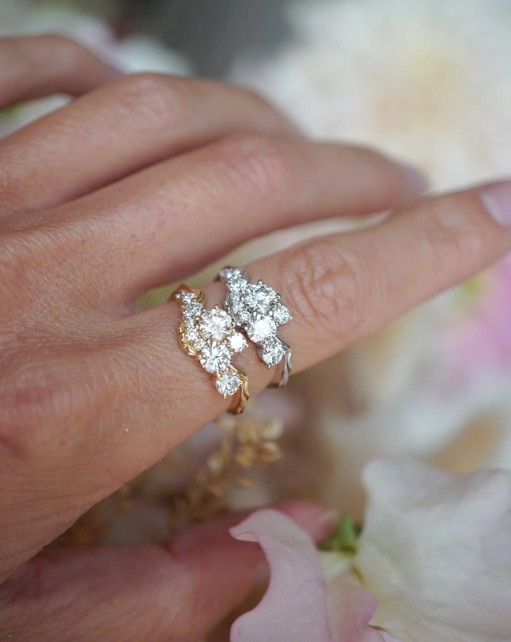The Flowing River Cluster Yellow Gold