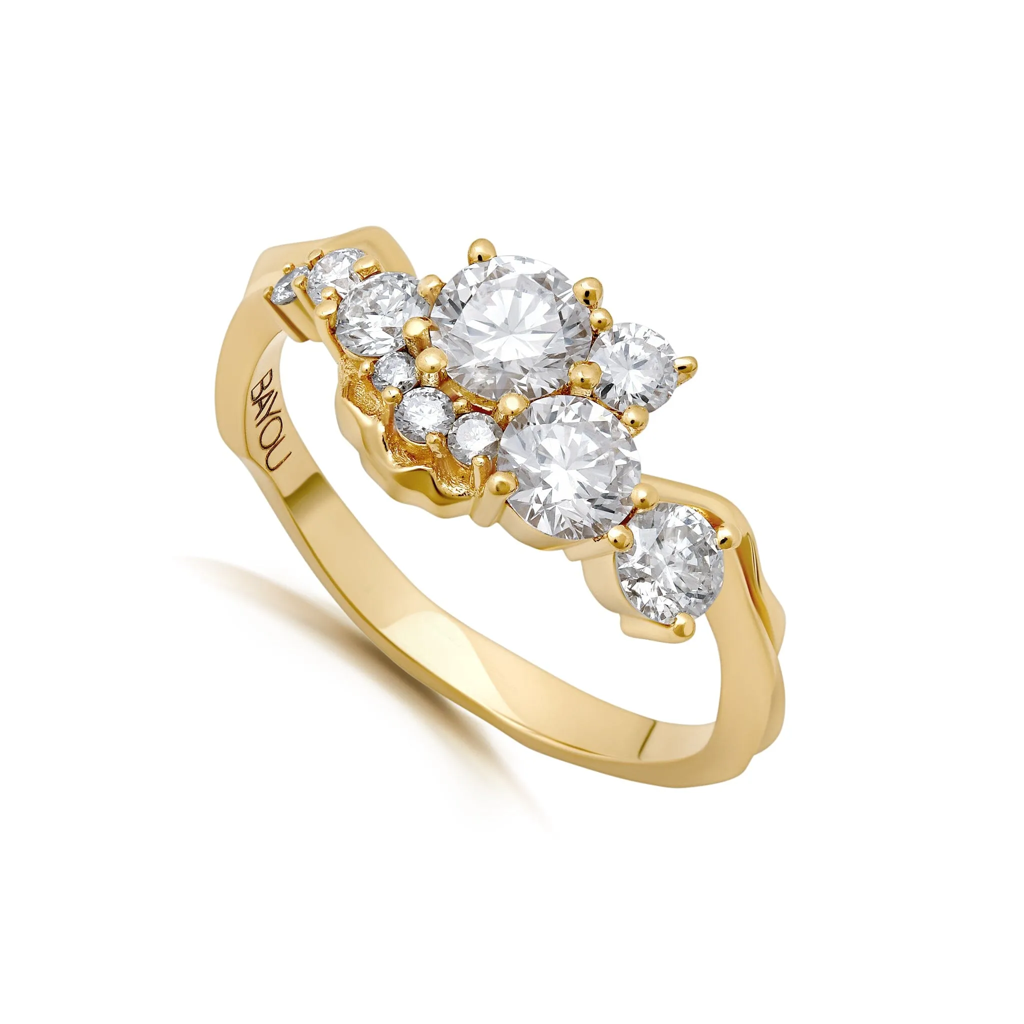 The Flowing River Cluster Yellow Gold