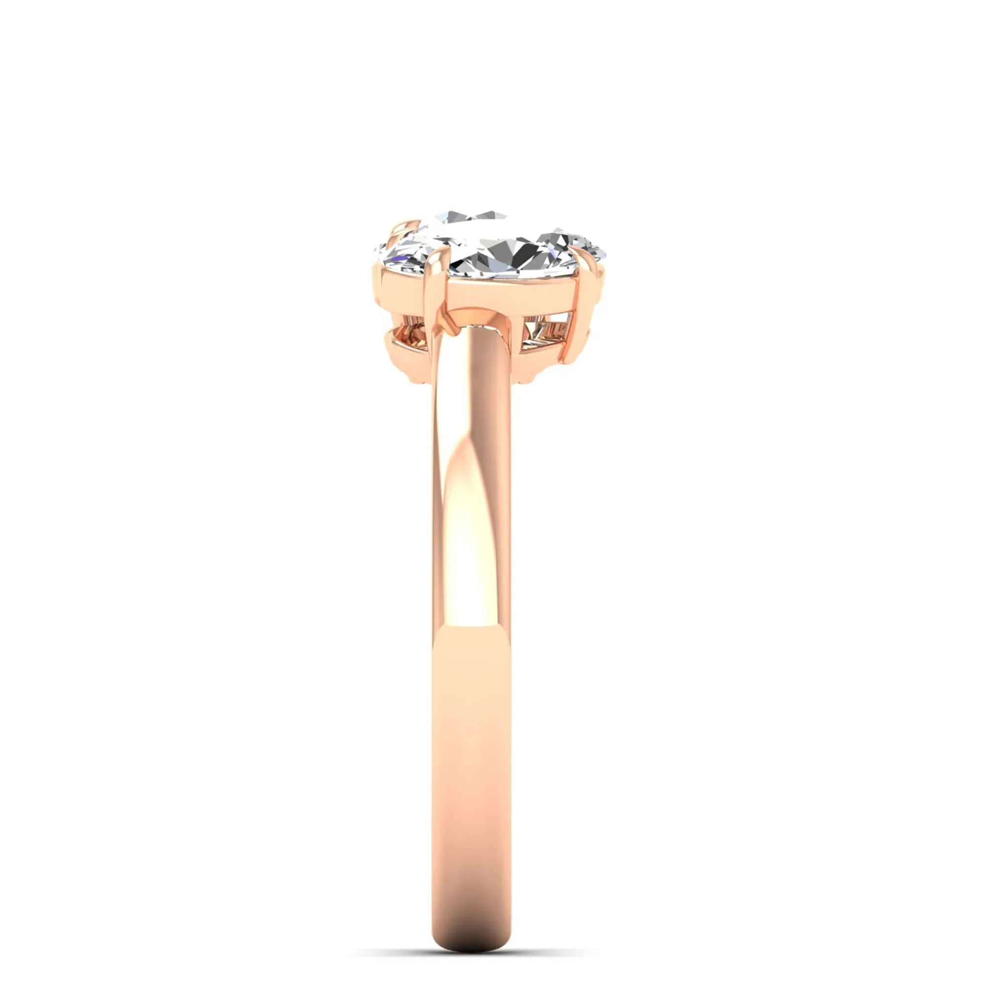 Toi et Moi Round and Oval Lab Diamond Ring