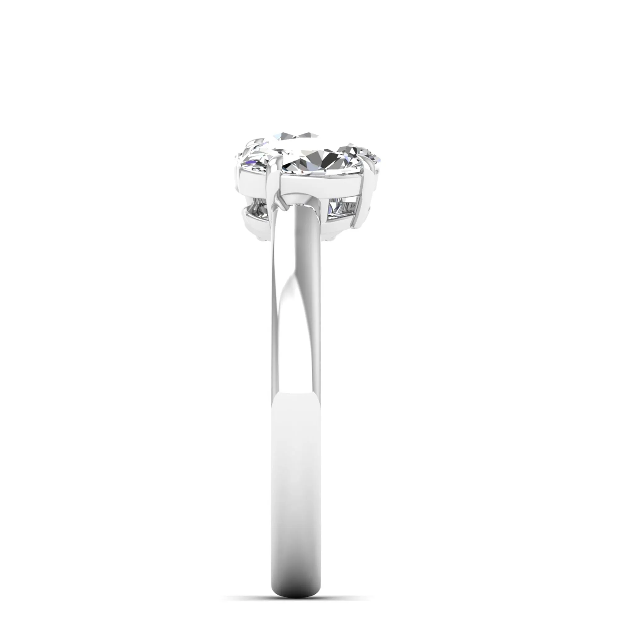 Toi et Moi Round and Oval Lab Diamond Ring