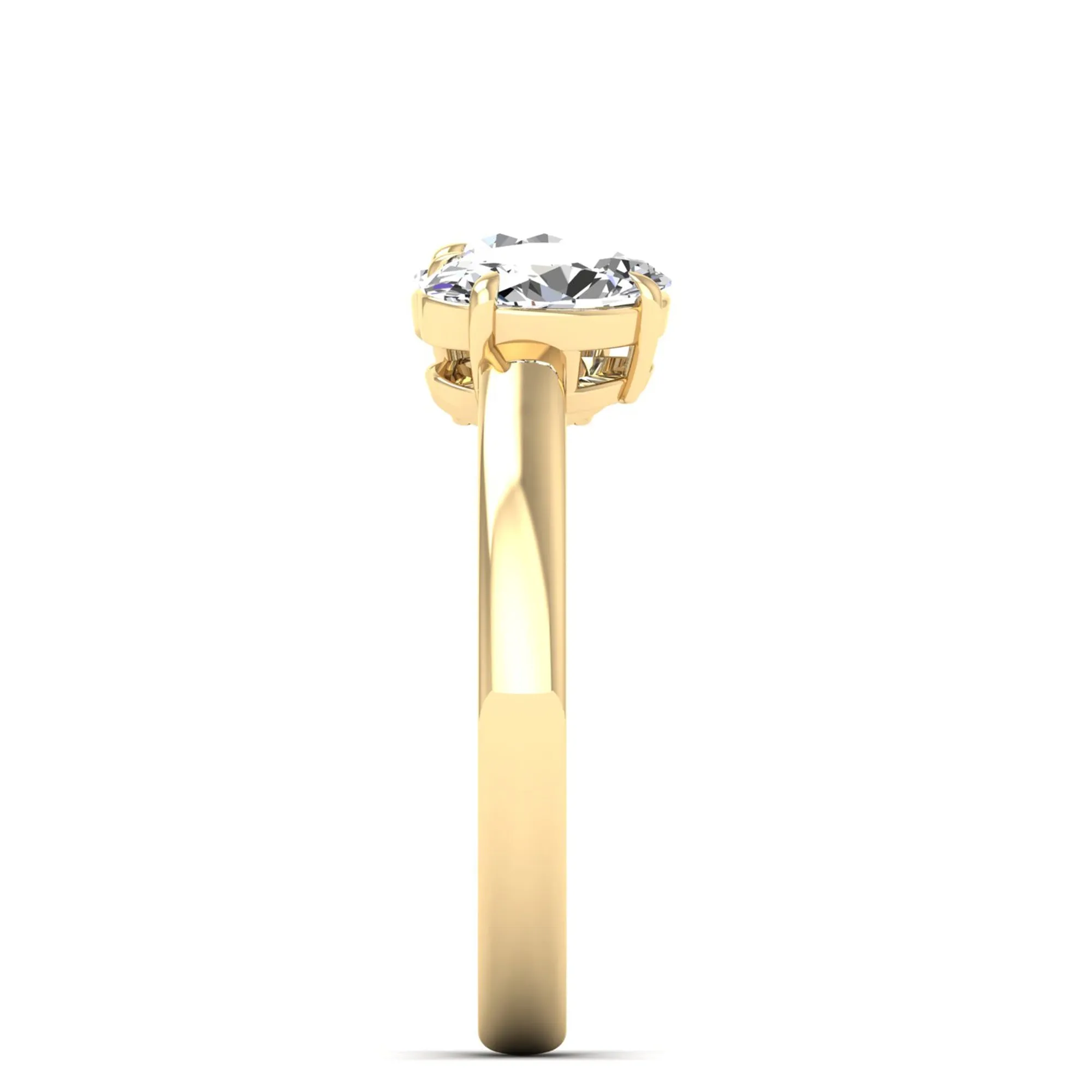 Toi et Moi Round and Oval Lab Diamond Ring