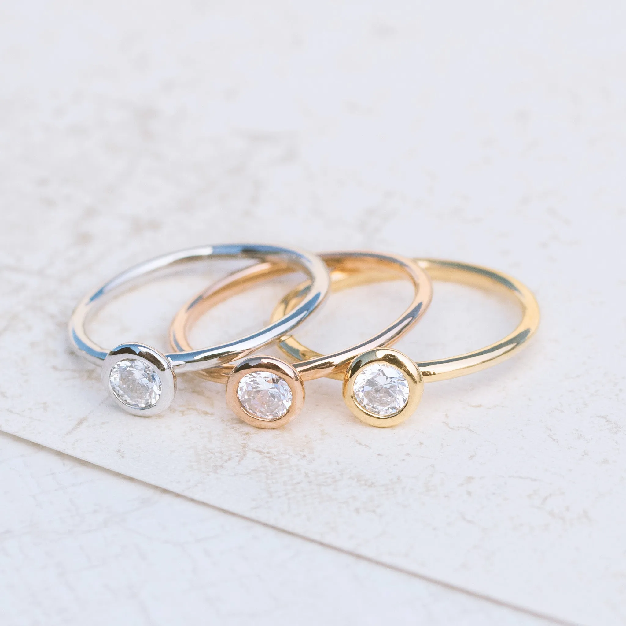 Tri Color Stackable Rings