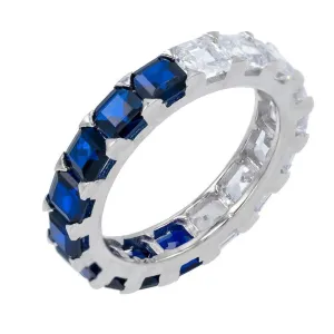 Two-Tone Princess Cut Band