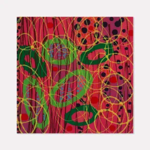 Untitled (pink green rings)