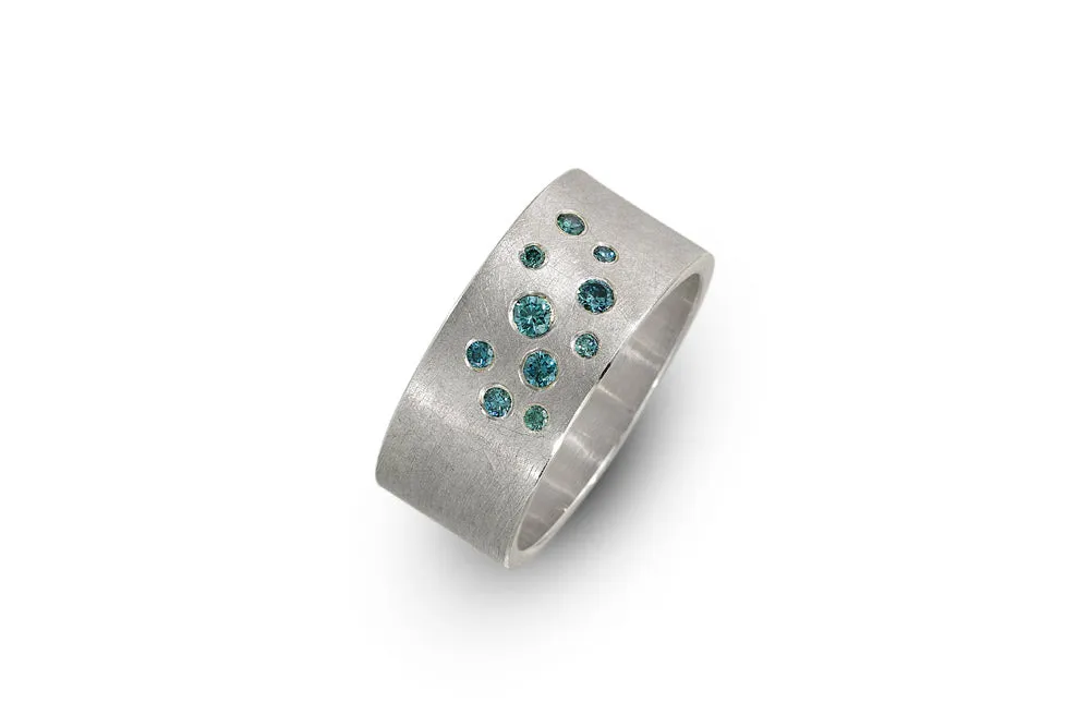 Wide Diamond Band