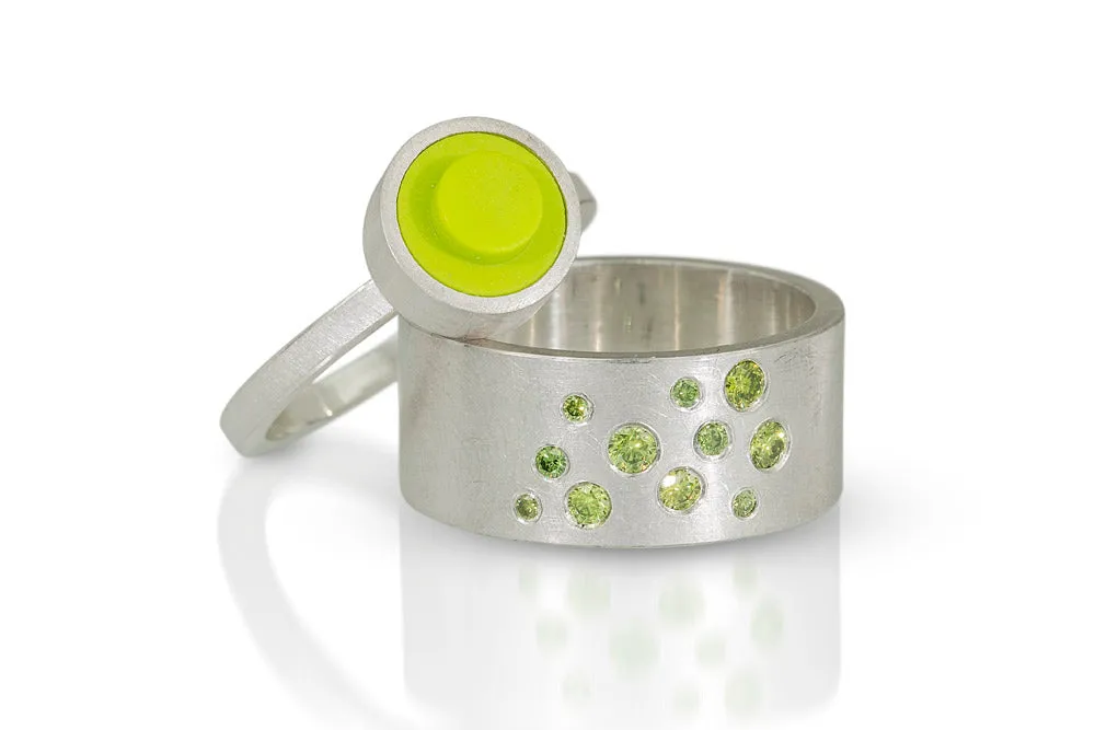 Wide Diamond Band