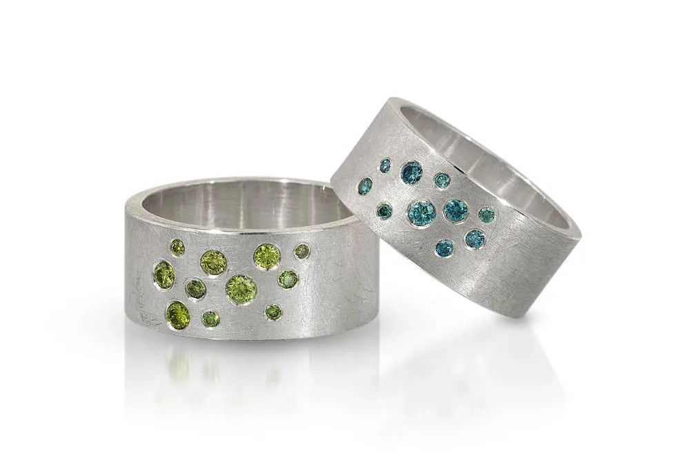 Wide Diamond Band