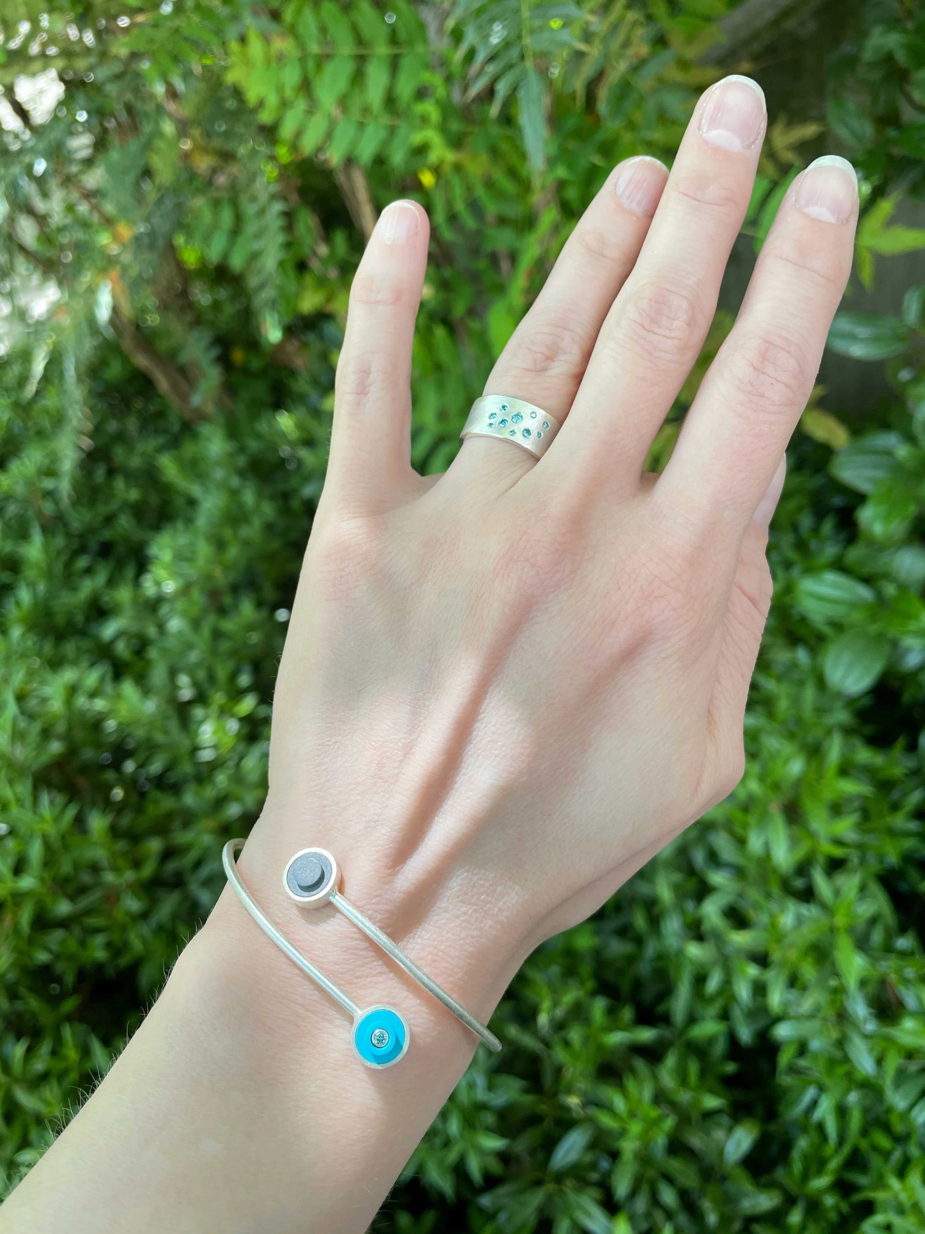 Wide Diamond Band