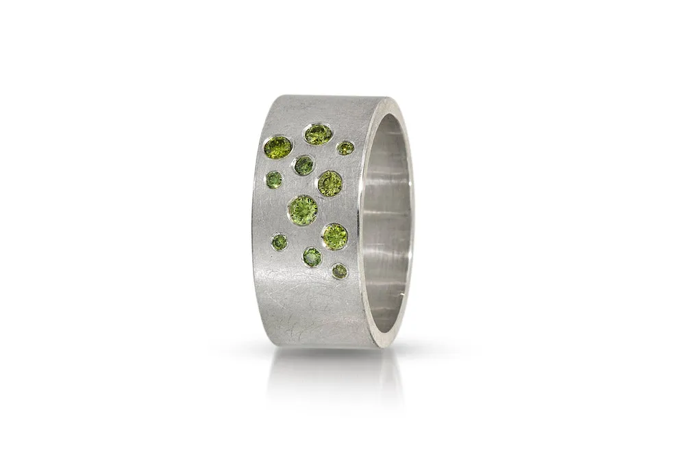 Wide Diamond Band
