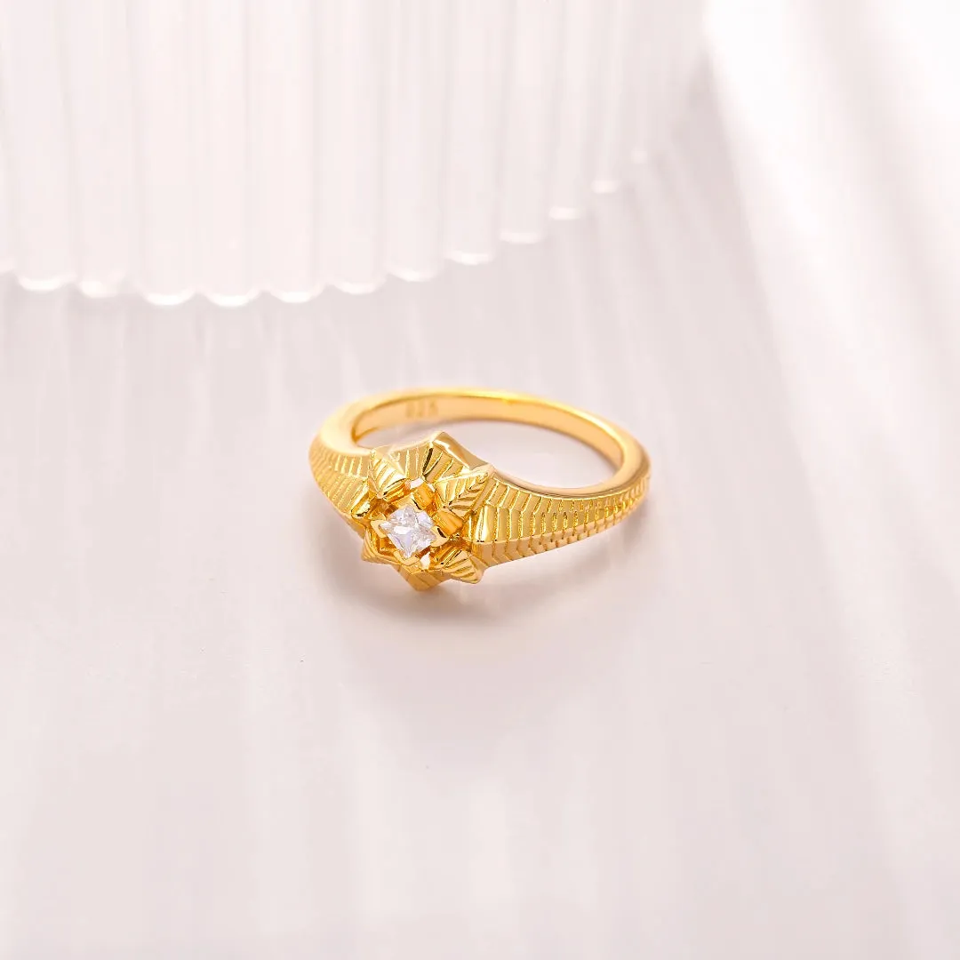 Women Engagement Ring Falling star Collection Designed by Ida Eckhel