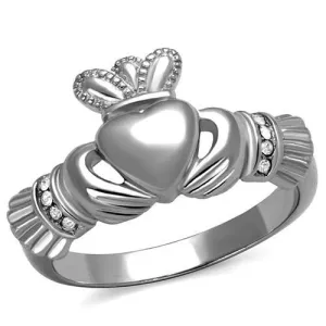 Women Stainless Steel Synthetic Crystal Rings