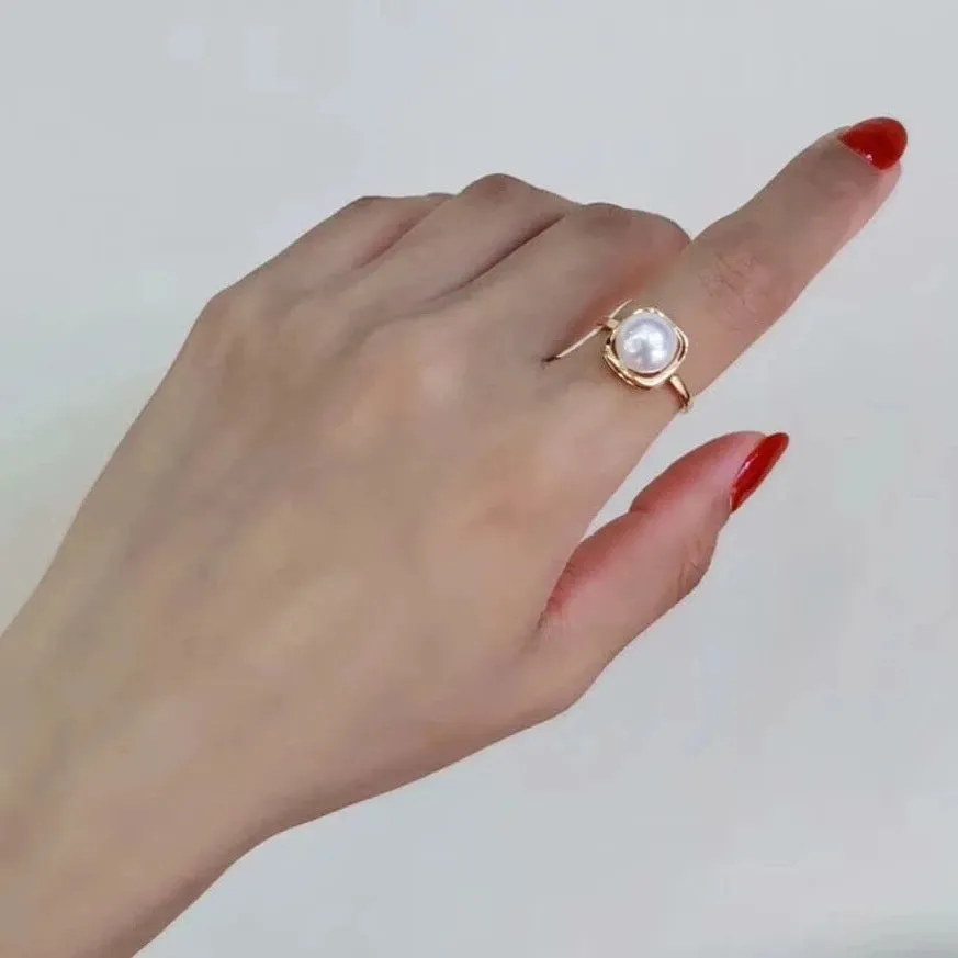 Wrap Around Pearl Ring, 8.0-8.5 mm Japanese Akoya