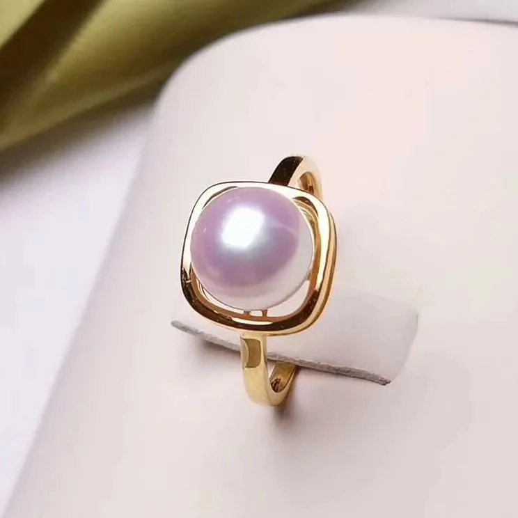 Wrap Around Pearl Ring, 8.0-8.5 mm Japanese Akoya