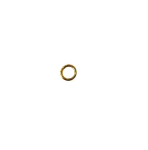 Yellow Gold Plated Jump Rings - Open, Round (100 Pack)