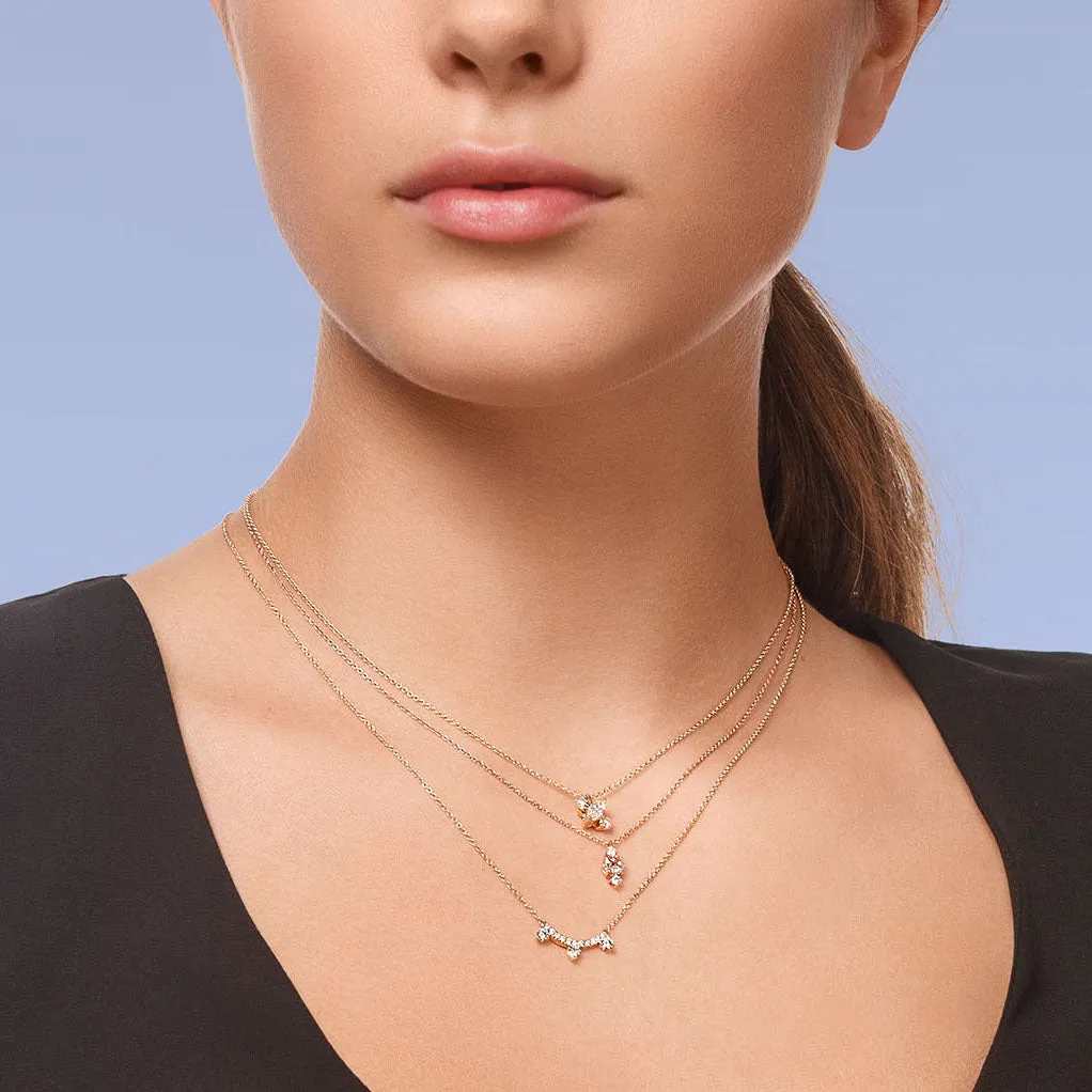 Yours only - Rose cut Line Diamond Pendant