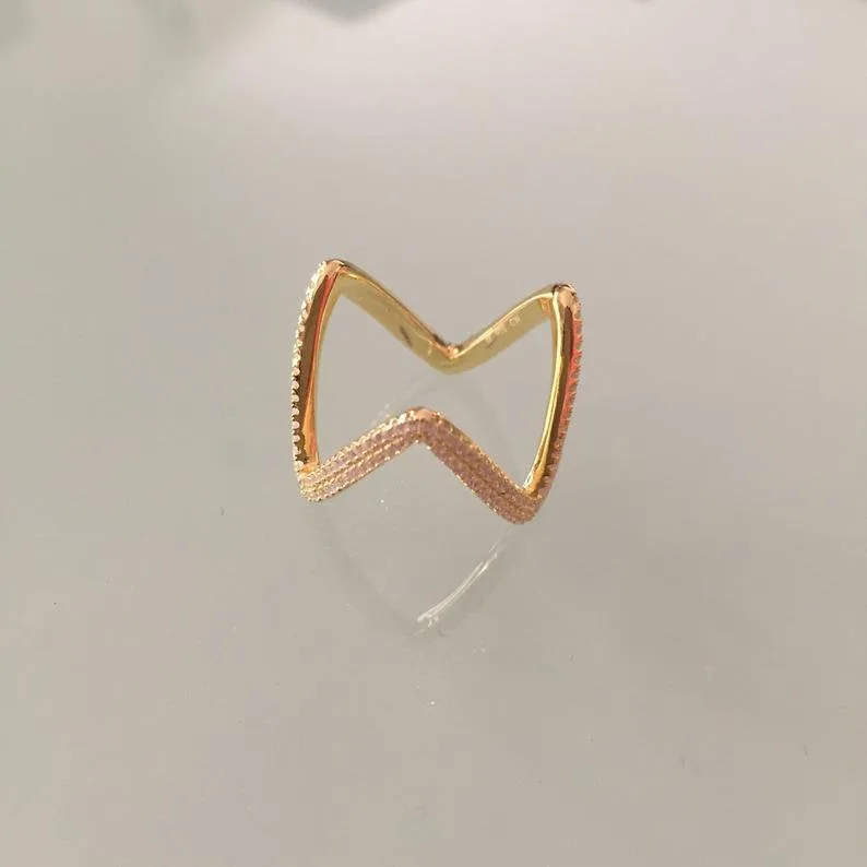 Zig Zag Eternity Ring