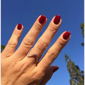 Zig Zag Eternity Ring